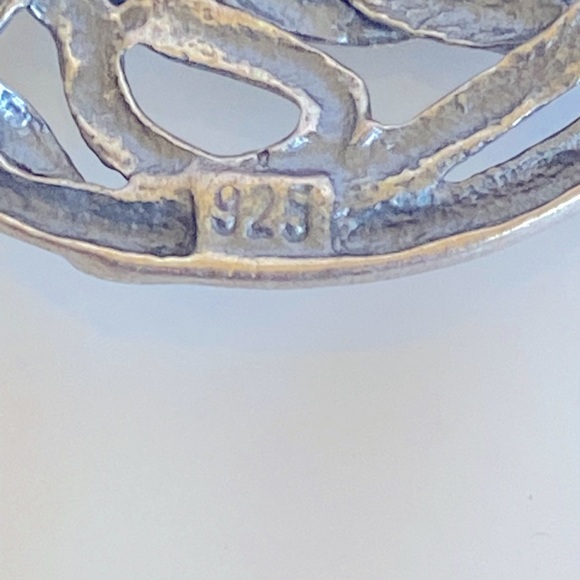 Silpada Oxidized Sterling Silver Silver Winding Pendant Necklace S 1691 - Picture 5 of 9